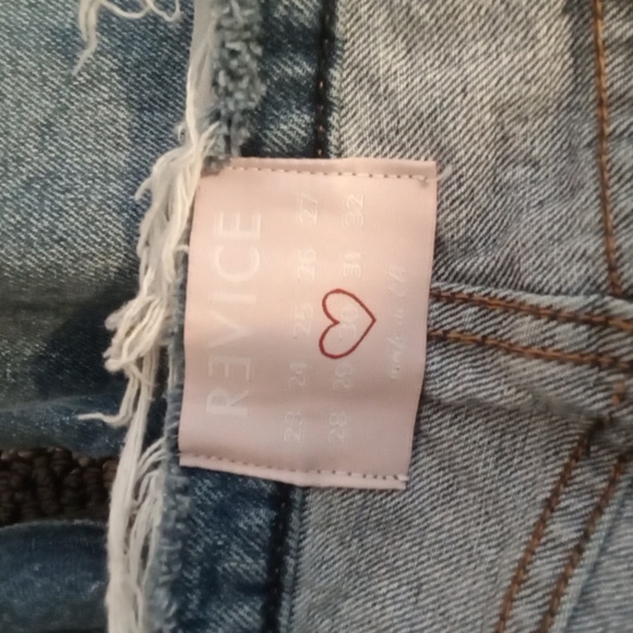 REVICE Denim with Frayed Waistband Button Fly Wide Leg Mid Rise Womens 30 - Picture 4 of 13